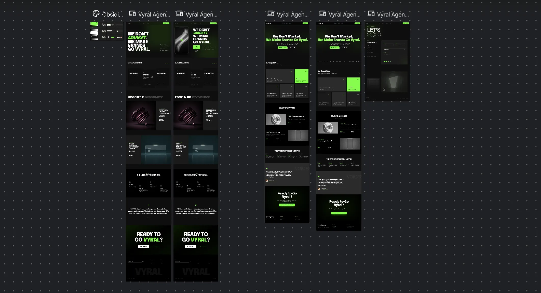Ejemplo de diseño web profesional por Vyral Agency